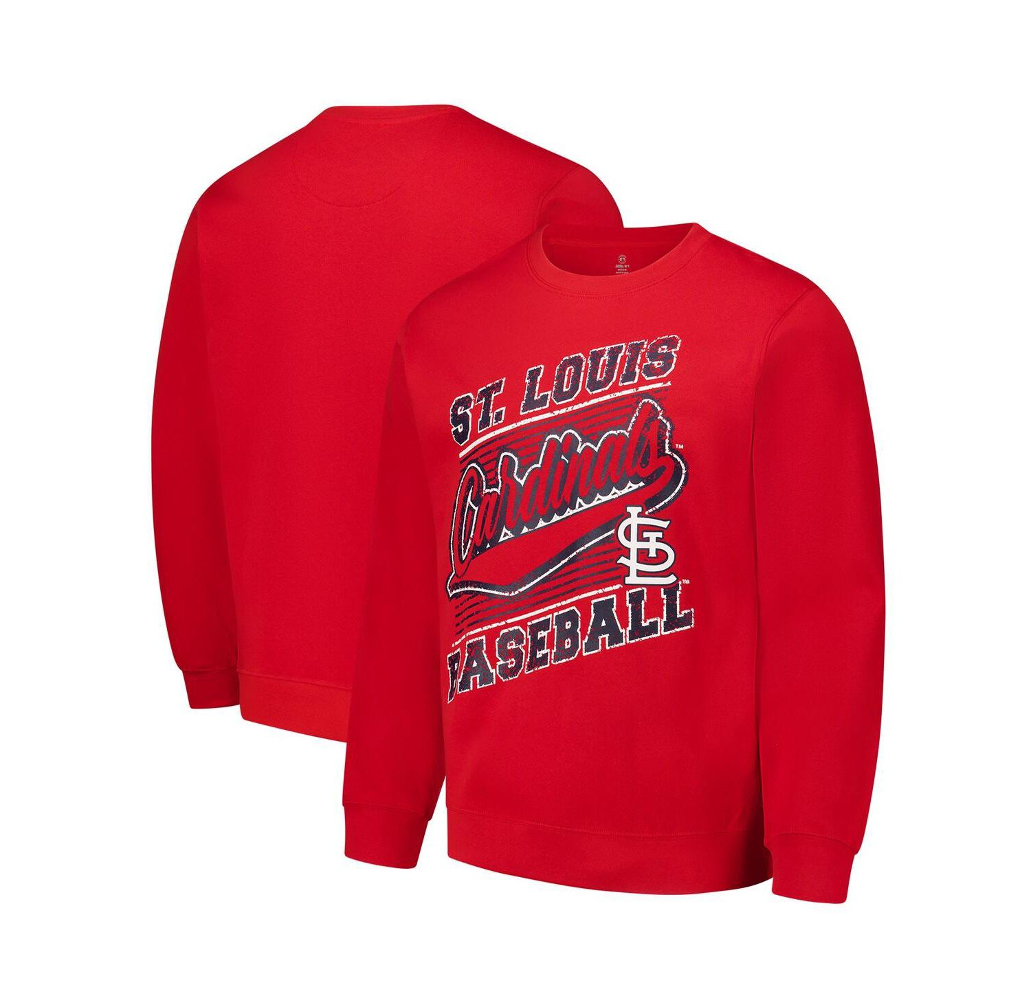 Men's Red St. Louis Cardinals Pullover Sweatshirt