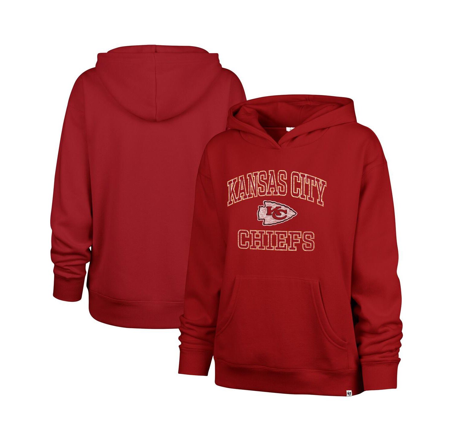 Women's Red Kansas City Chiefs Clarity Naomi Pullover Hoodie