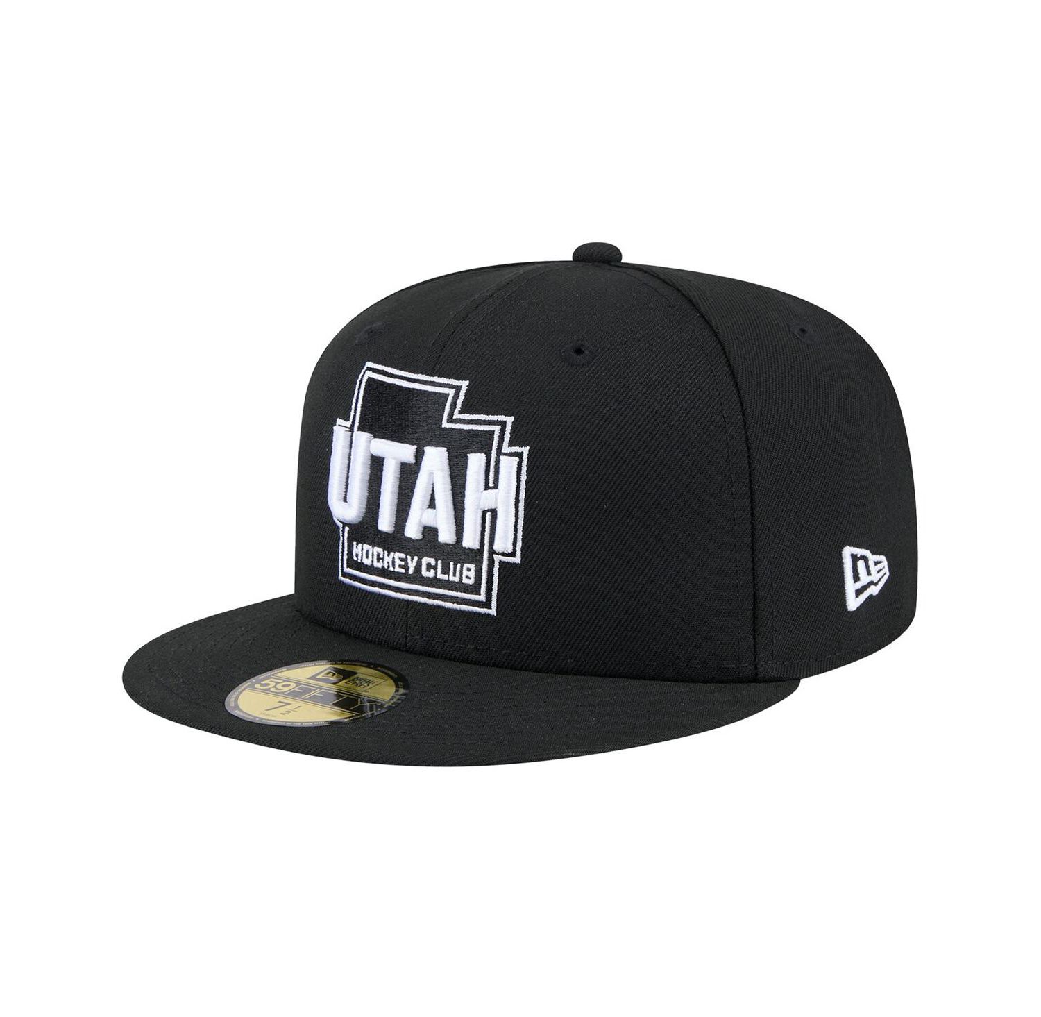 Men's Black Utah Hockey Club State Shape 1st Season 59FIFTY Fitted Hat