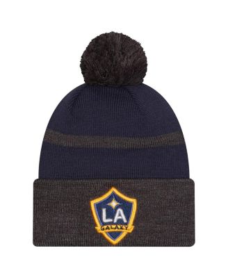 New Era - Men's Navy LA Galaxy 2025 Kickoff Cuffed Knit Hat with Pom