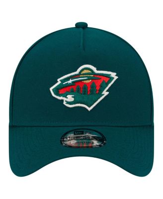 Men's Green Minnesota Wild Core A-Frame 9FORTY Adjustable Hat