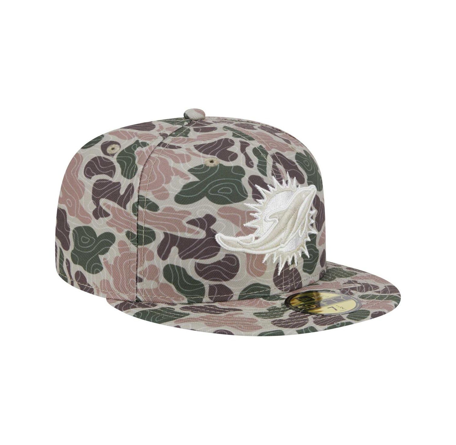 Men's Camo Miami Dolphins Geo 59FIFTY Fitted Hat