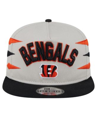 Men's Stone/Orange Cincinnati Bengals Athletic Golfer Snapback Hat