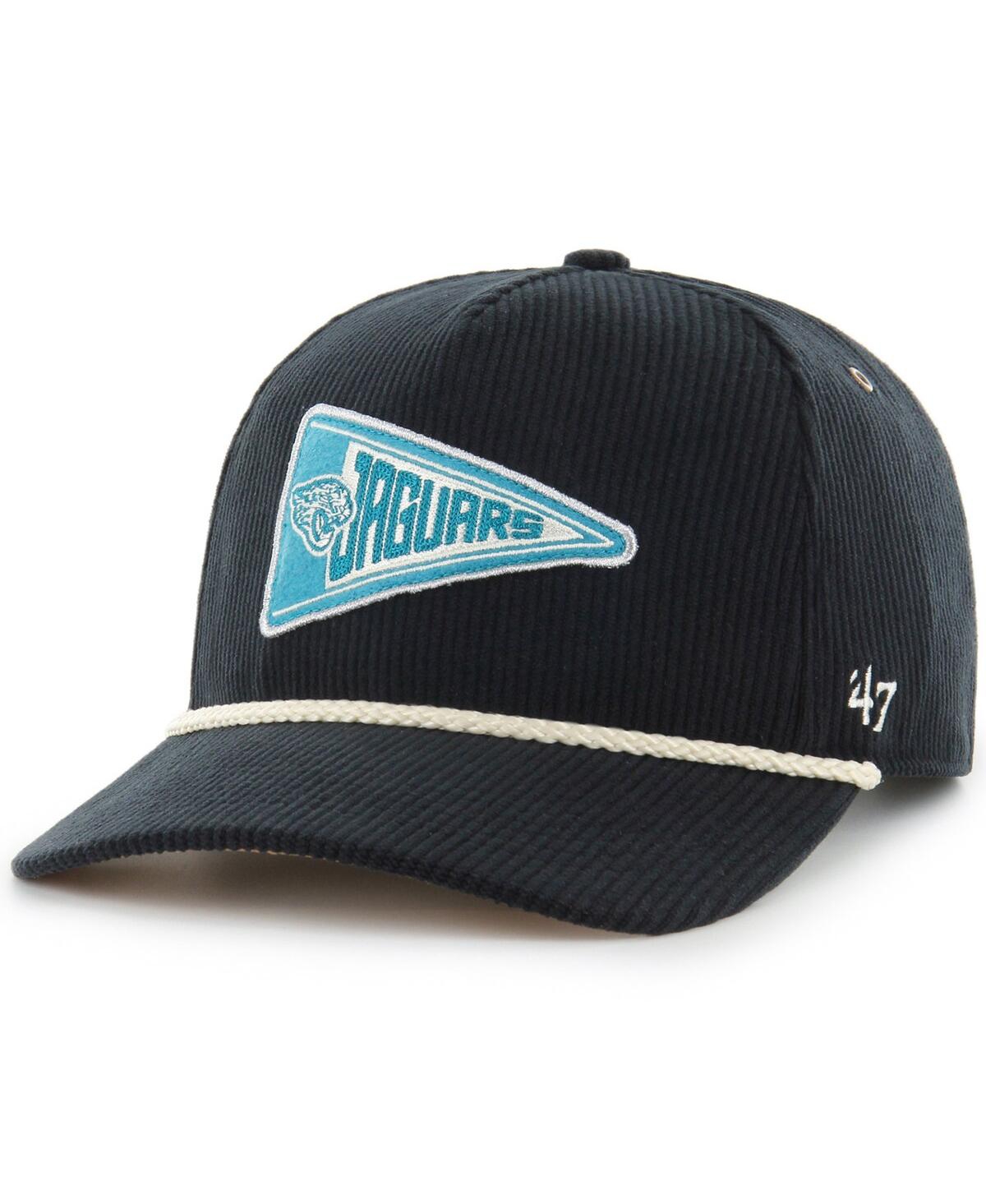 47 BRAND X STONEY CLOVER LANE MEN'S AND WOMEN'S BLACK JACKSONVILLE JAGUARS TOUCH DOWN HITCH ADJUSTABLE HAT 