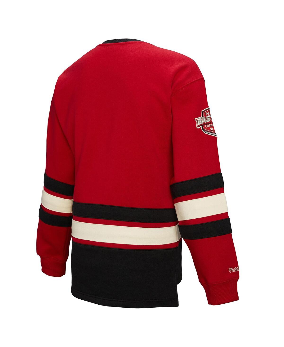 Mitchell & Ness Women's Red New Jersey Devils Heritage Lace-up Pullover Sweatshirt In Red