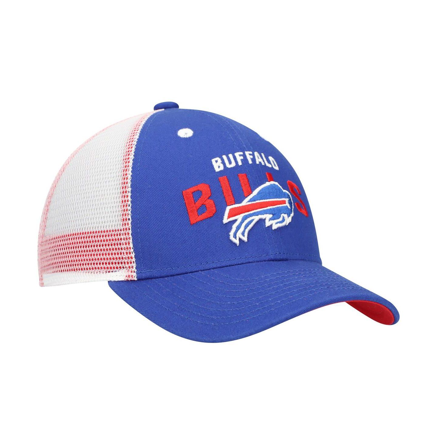 Детская кепка Outerstuff Preschool Royal Buffalo Bills Core Lockup Trucker Adjustable hat — фото 3