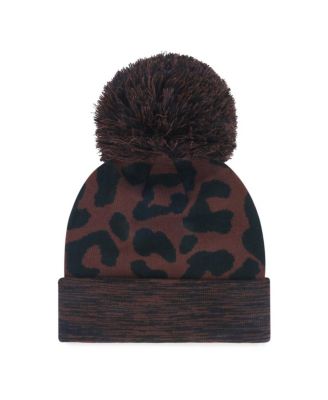 Women's Brown Chicago White Sox Rosette Cuffed with Pom Knit Hat