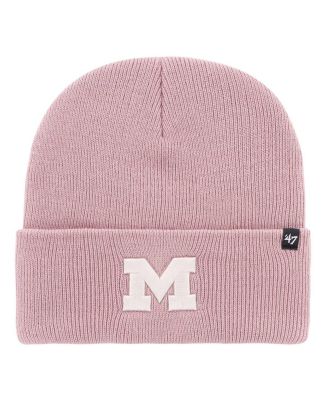 '47 Brand - Women's Pink Michigan Wolverines Haymaker Cuffed Knit Hat