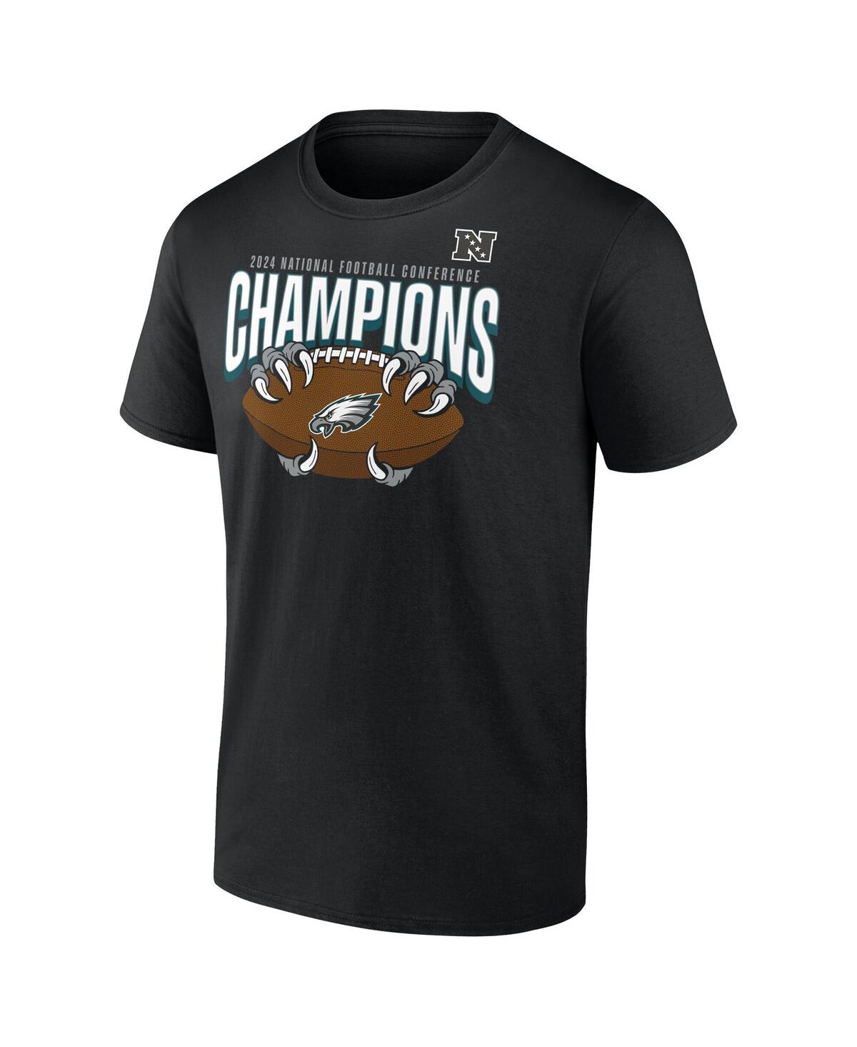 Fanatics Men's Black Philadelphia Eagles 2024 Nfc Champions Big Tall Hometown Not Done Yet T-shirt In Black