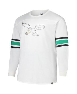 Men's White Philadelphia Eagles Big Tall Premier Brex Long Sleeve T-Shirt