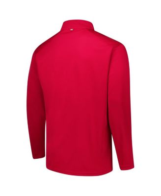 Men's Cardinal USC Trojans Big Tall Defender Quarter-Zip Top