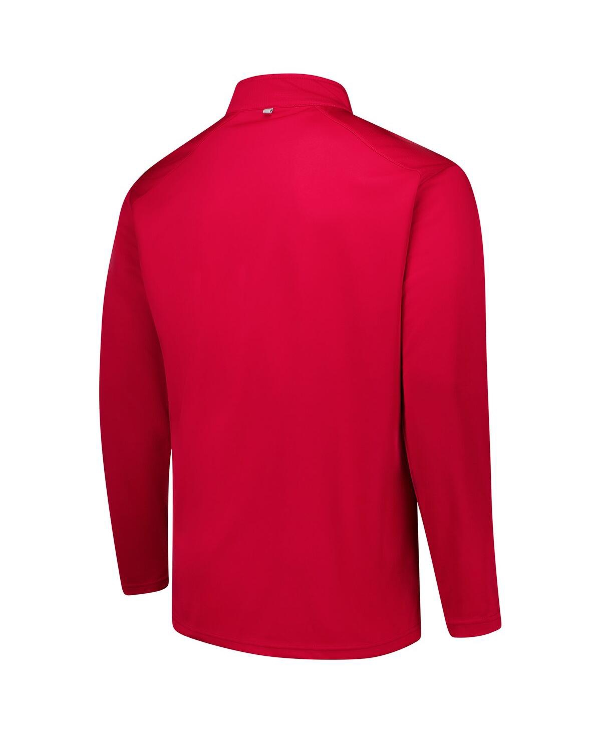 Fanatics Men's Cardinal Usc Trojans Big Tall Defender Quarter-zip Top In Cardinal