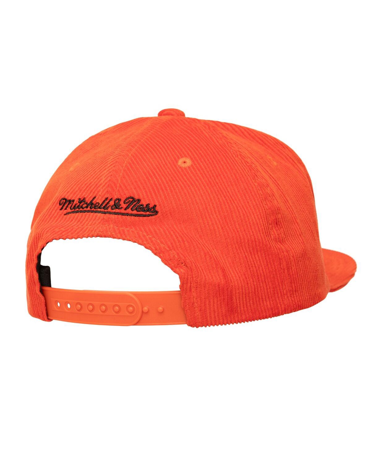 Mitchell & Ness Men's Orange San Francisco Giants Corduroy Snapback Hat In Orange