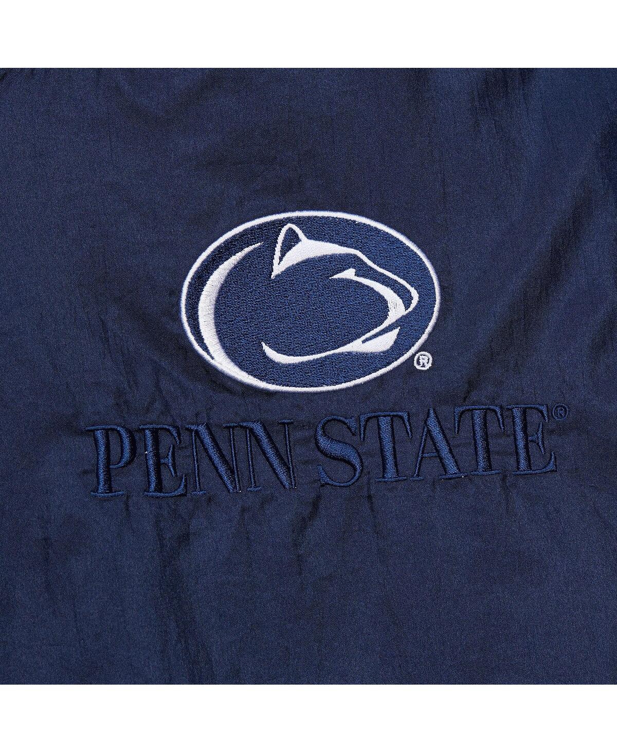 Mitchell & Ness Men's Navy Penn State Nittany Lions Team 3.0 Anorak Half-zip Hoodie Sweatshirt In Navy