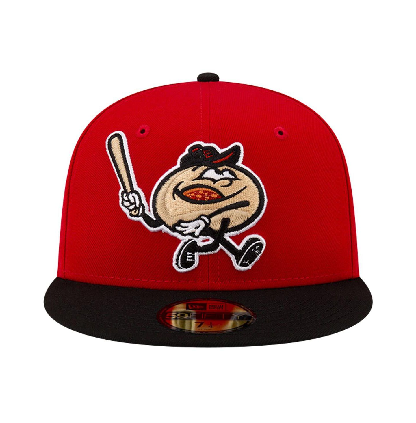 Мужская кепка New Era Red/Black Erie SeaWolves Theme Night Pepperoni 59FIFTY Fitted Hat — фото 5