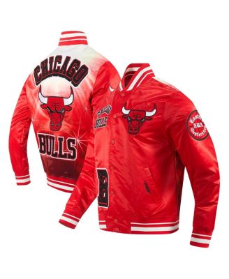 Pro Standard - Men's Red Chicago Bulls Sublimated Satin Full-Snap Jacket
