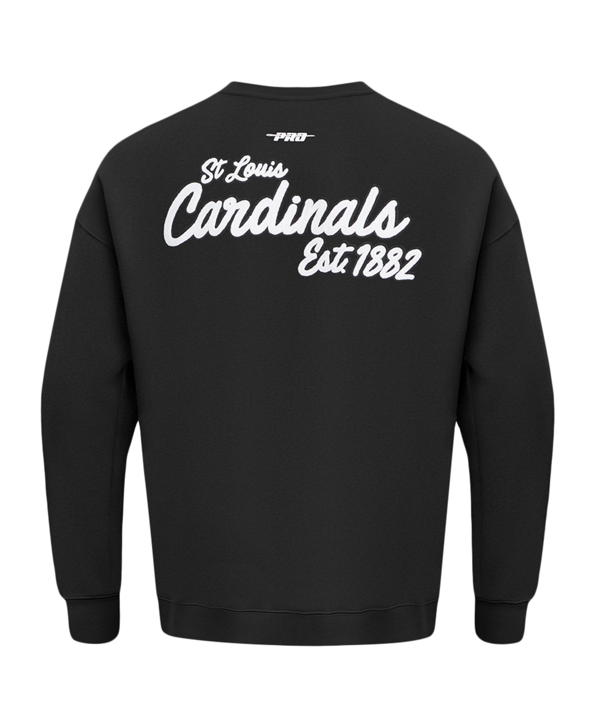 Shop Pro Standard Men's Black St. Louis Cardinals Paint The City Dropped Shoulder Pullover Sweatshirt