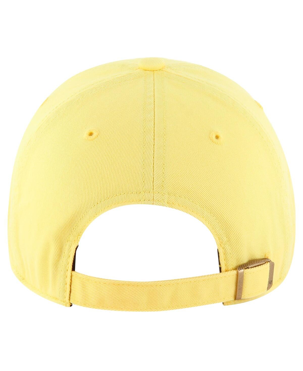 47 Brand Women's Gold Pittsburgh Steelers Luminance Cheer Clean Up Adjustable Hat In Gold
