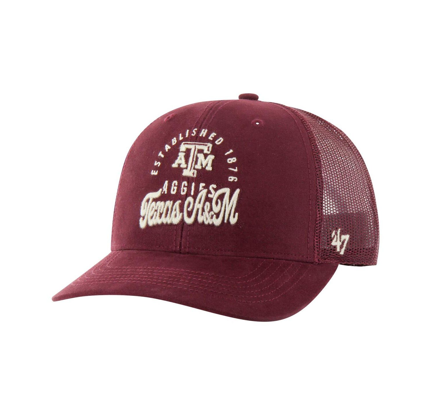 Men's Maroon Texas A & M Aggies Pitstop Trucker Adjustable Hat