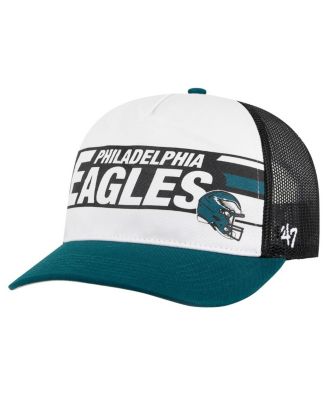Big Boys and Girls White/Green Philadelphia Eagles Trucker Adjustable Hat