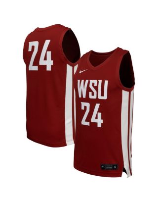 Nike - Men's Crimson Washington State Cougars Replica Basketball Jersey
