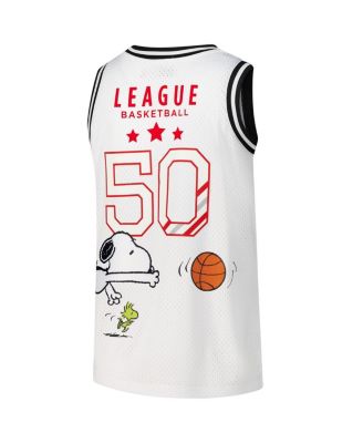 Men's White Peanuts Good Grief Basketball Jersey