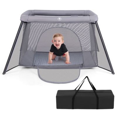 Foldable Baby Playpen with Safety Sides, 2-in-1 Design for Secure Playtime