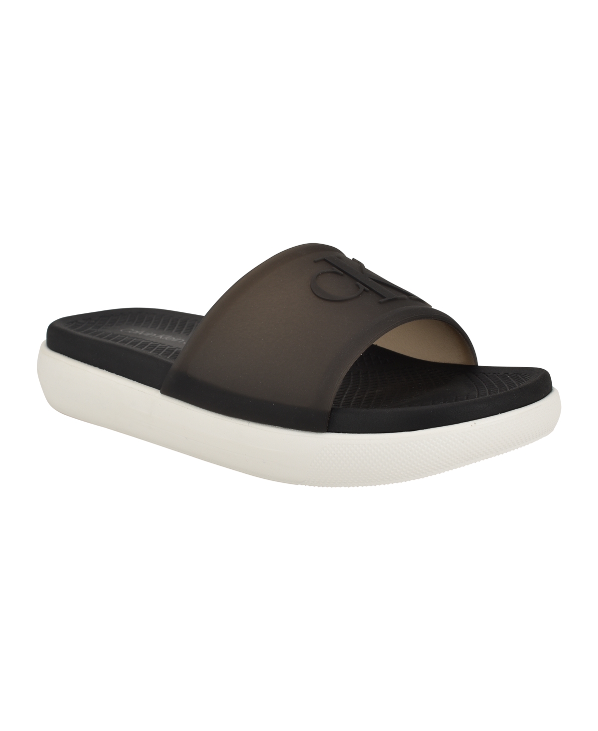 Calvin Klein Women's Peari Pool Slip-on Slide Sandals In Black