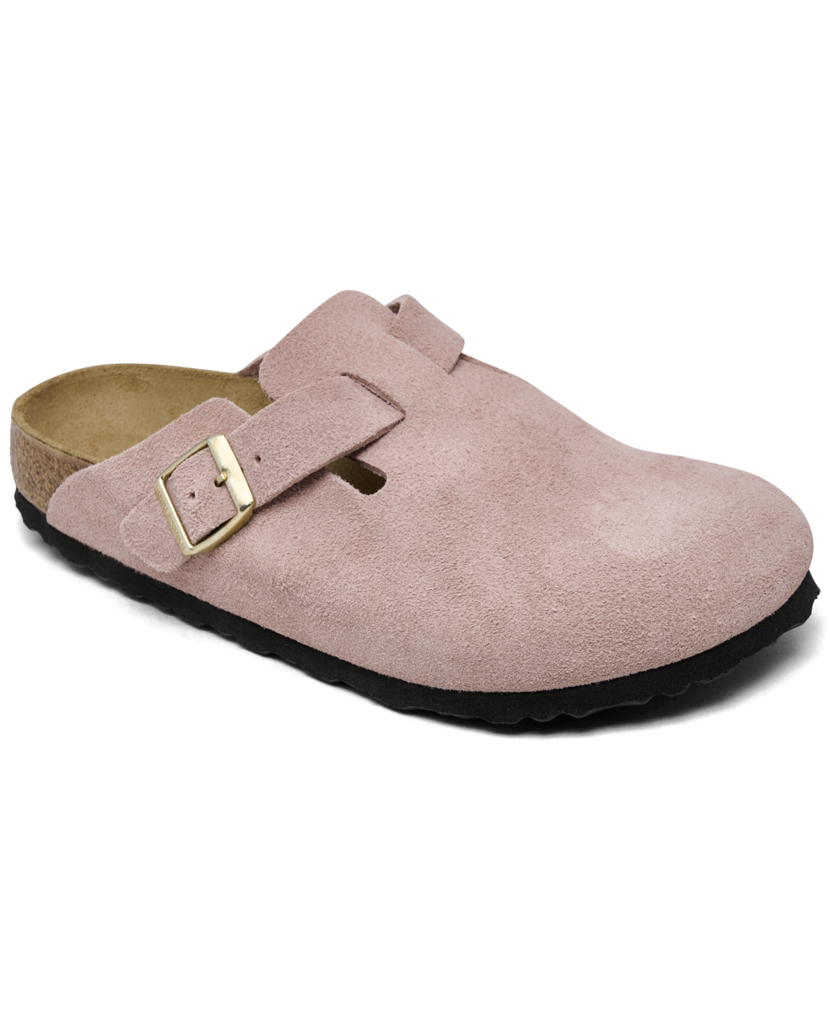 Birkenstock Women's Boston Suede Leather Casual Clogs from Finish Line