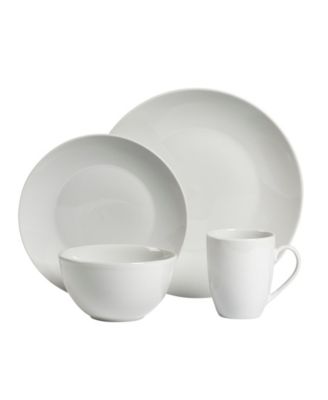 Adams Ash White 16 Pc. Dinnerware Set, Service for 4