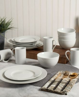 Tabletops Gallery Soleil 16-Pc. Ash White Set, Service for 4
