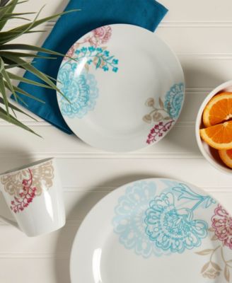 Emma 16 Pc. Dinnerware Set, Service for 4 