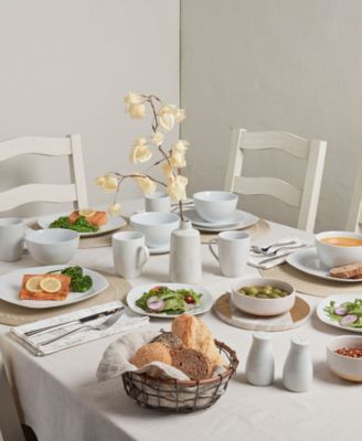 Logan Ash White 16 Pc. Dinnerware Set, Service for 4