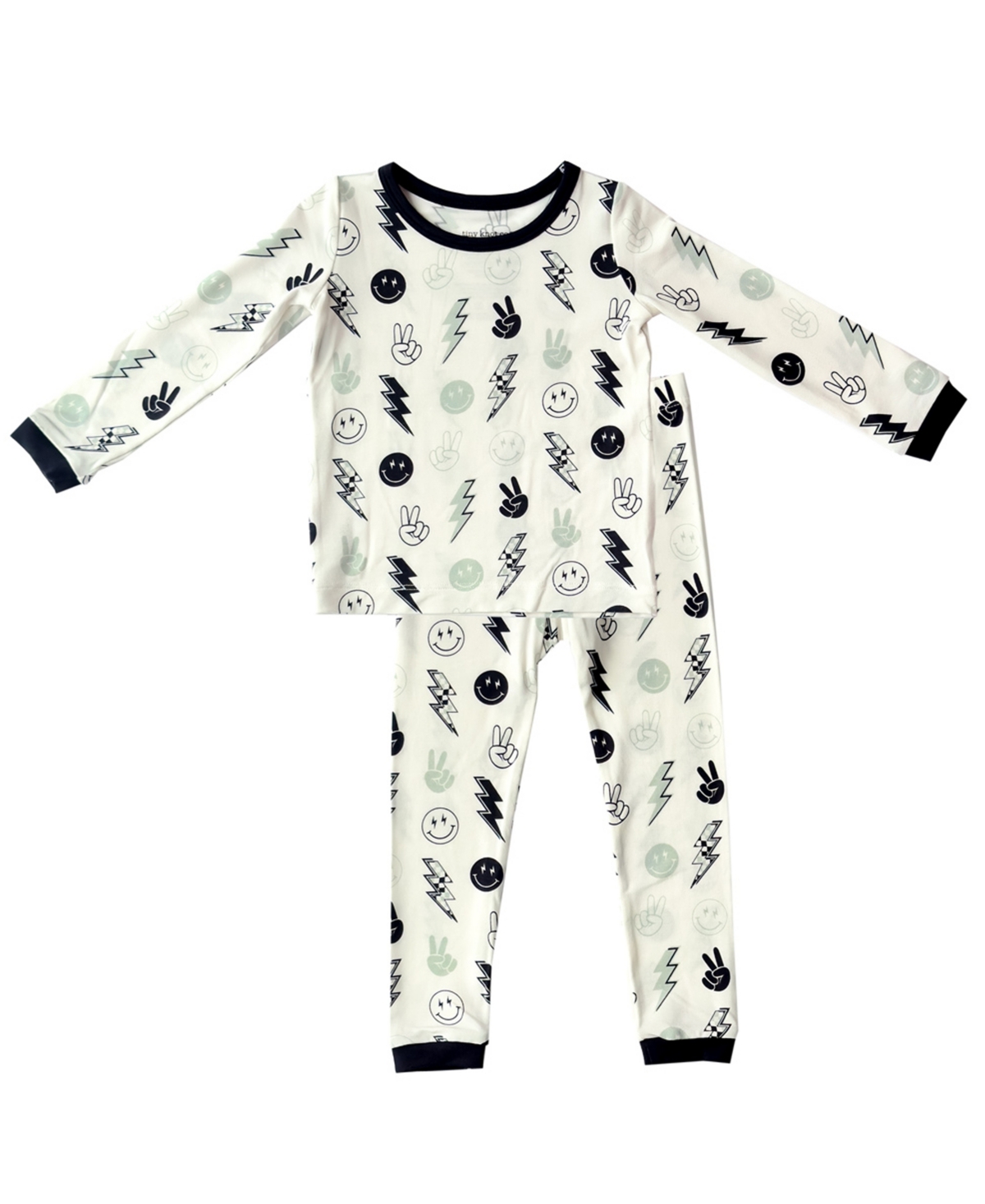 Tiny Knot Co. Baby Boys And Girls 2-piece Long Sleeve Pajama Set In Rad