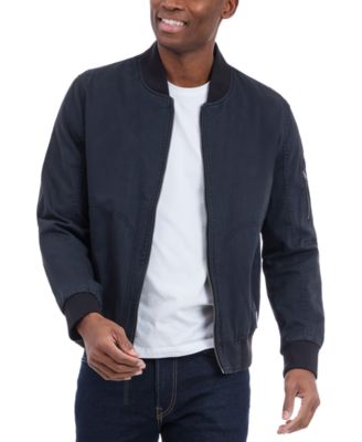 Men's Garment-Dyed Full-Zip Bomber Jacket 