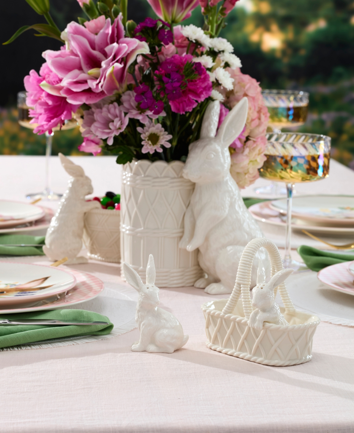 Lenox Wicker Creek Bunny Vase