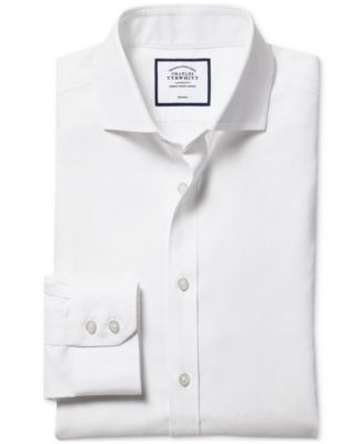 Men's Slim-Fit Twill Dress Shirt 