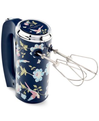 Laura Ashley Floral-Print 5-Speed 300-Watt Hand Mixer - Macy's