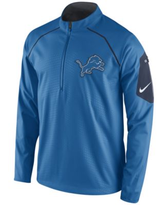 Nike - Men's Detroit Lions Alpha Fly Rush Quarter-Zip Jacket