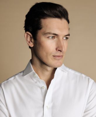 Men's Slim-Fit Twill Dress Shirt 