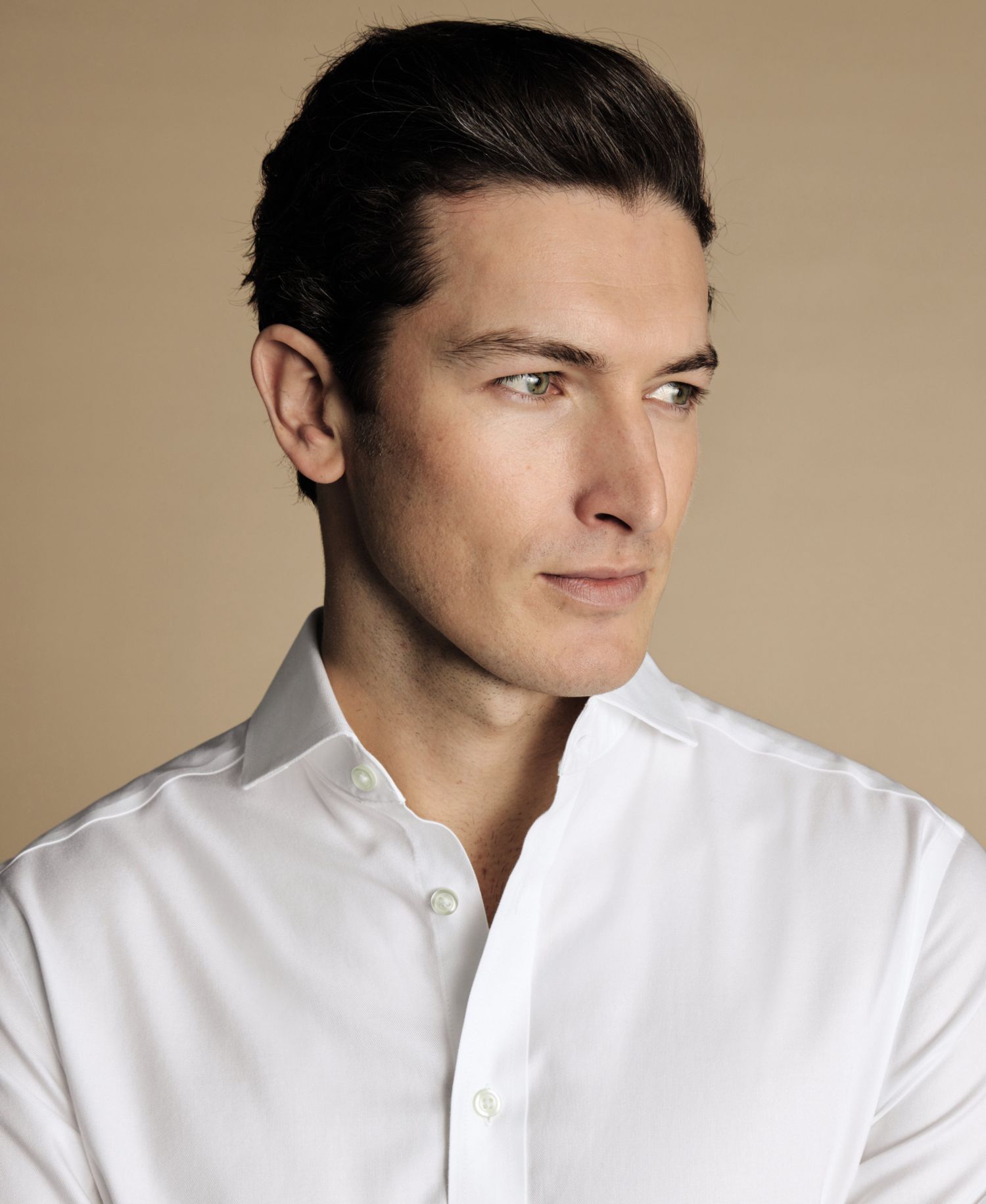 Men's Slim-Fit Poplin Dress Shirt