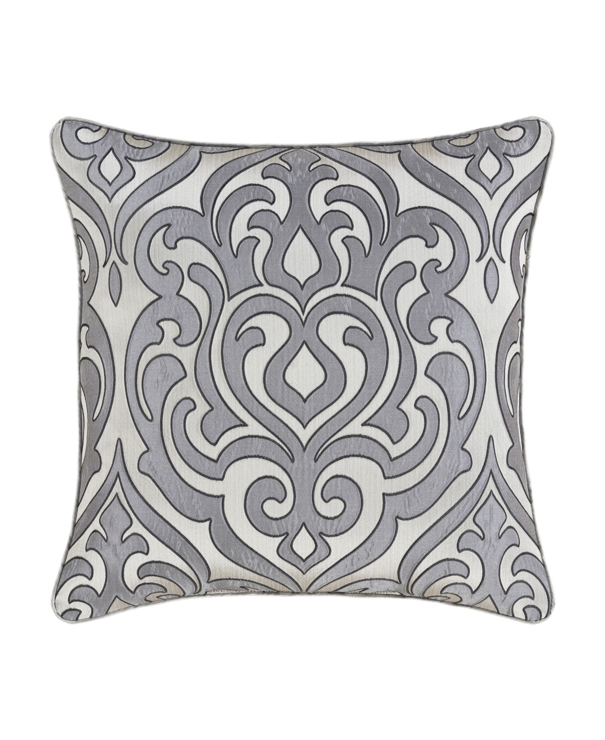 J Queen New York Bolero Decorative Pillow, 20" X 20" In Pewter