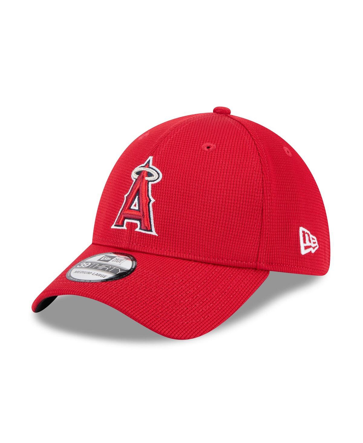 New Era Men's Red Los Angeles Angels 2025 Spring Training 39thirty Flex Hat In Red