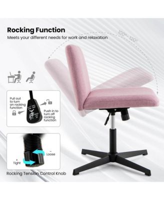 1 Pc Mesh Ergonomic Criss Cross Leg Mid-Back Computer Desk Chair
