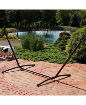 Brazilian Portable Heavy-Duty 2-Person Space-Saving Hammock Stand Only with Carrying Case - 400 lb Weight Capacity