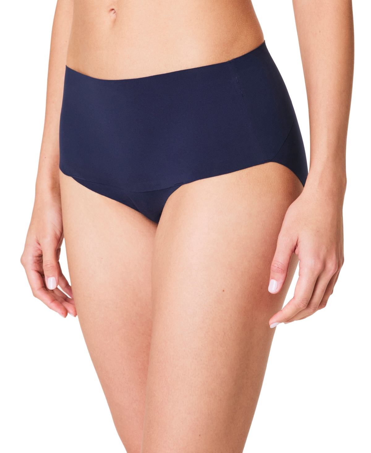Spanx Undie-tectable Lace Hi-hipster Panty In Timeless Navy