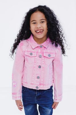 Girls Pink Denim Jacket