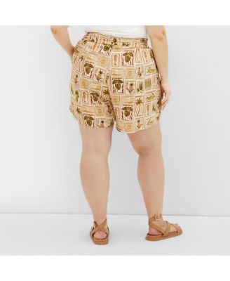 Plus Size Bella Print Short