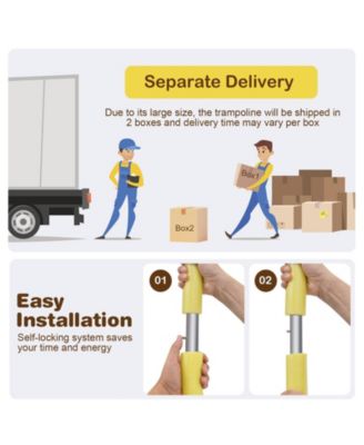 Outdoor Unique Flower Shape Trampoline with Enclosure Net