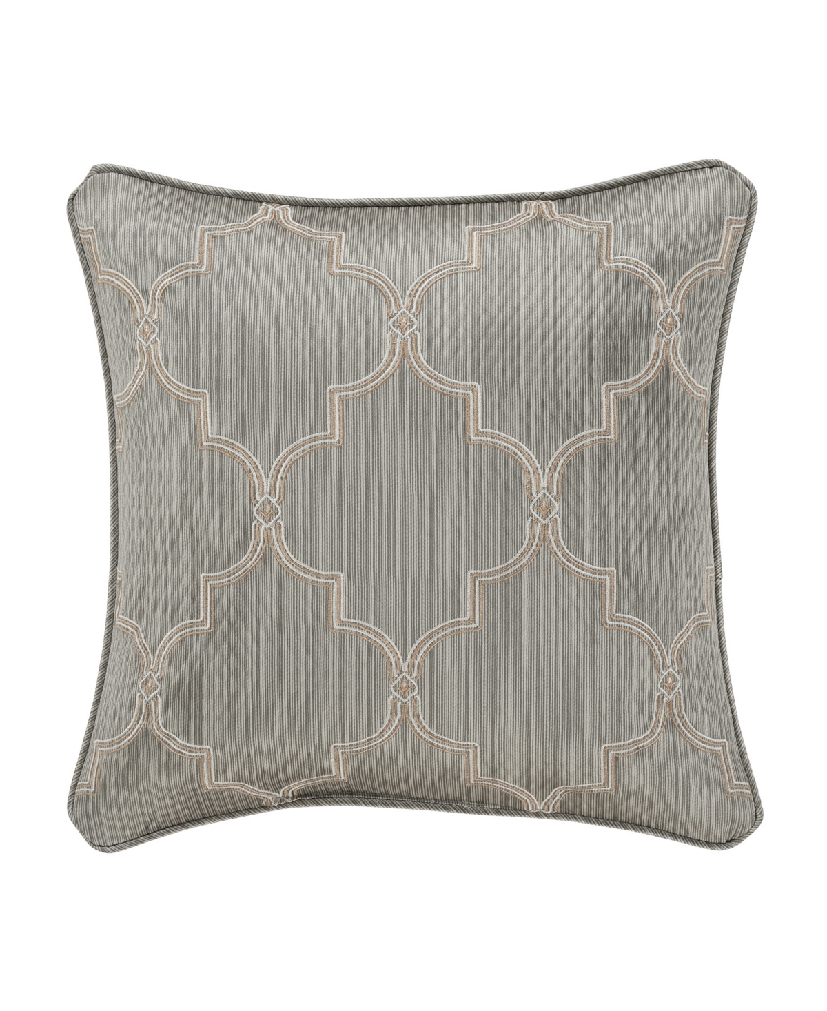 J Queen New York Martina Embellished Decorative Pillow, 18" X 18" In Sage